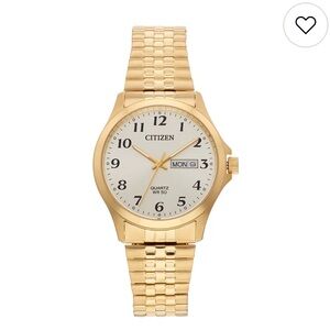 Citizen Quartz Men's Expansion Gold Steel 37mm Day/Date Watch